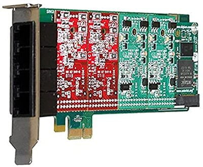 Digium 4 port modular analog PCI-Express (1A4B00F)